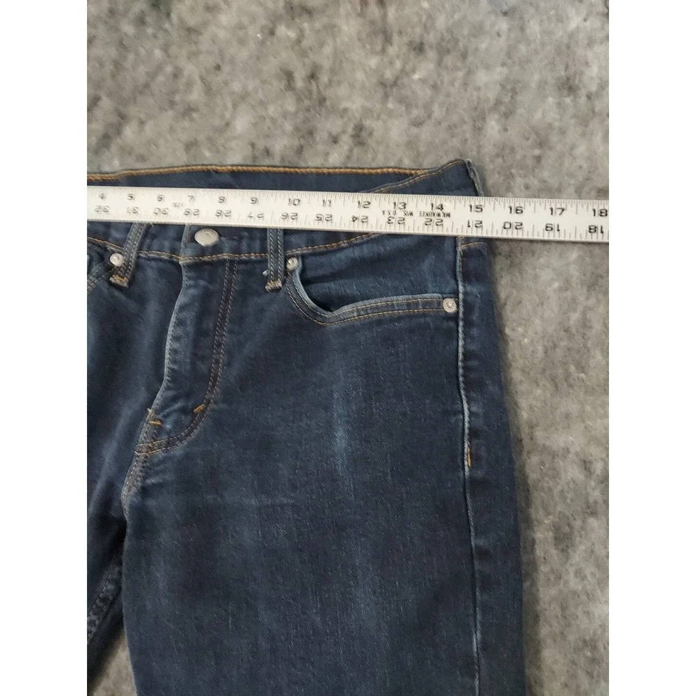 Levis Jeans Mens 30x32 Blue 511 Slim Fit Straight‎ Leg Preppy Dark Wash Red Tab